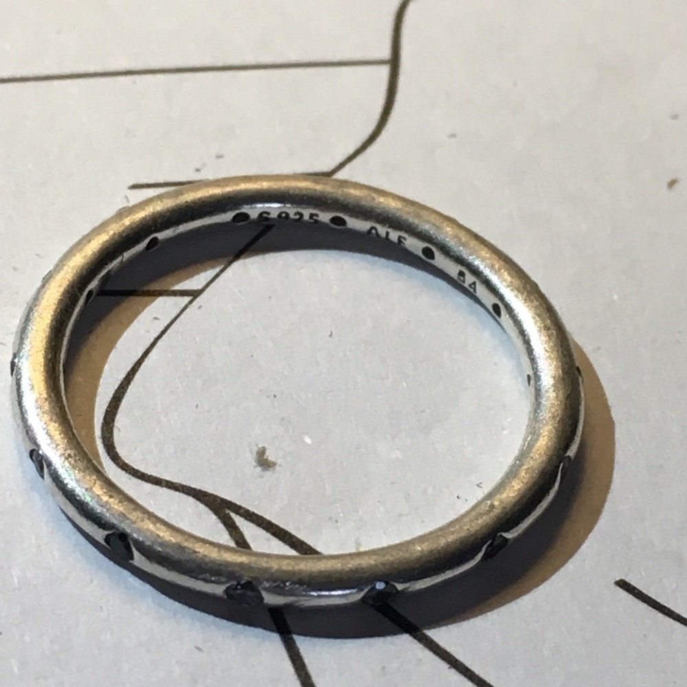 Pandora silver droplets ring